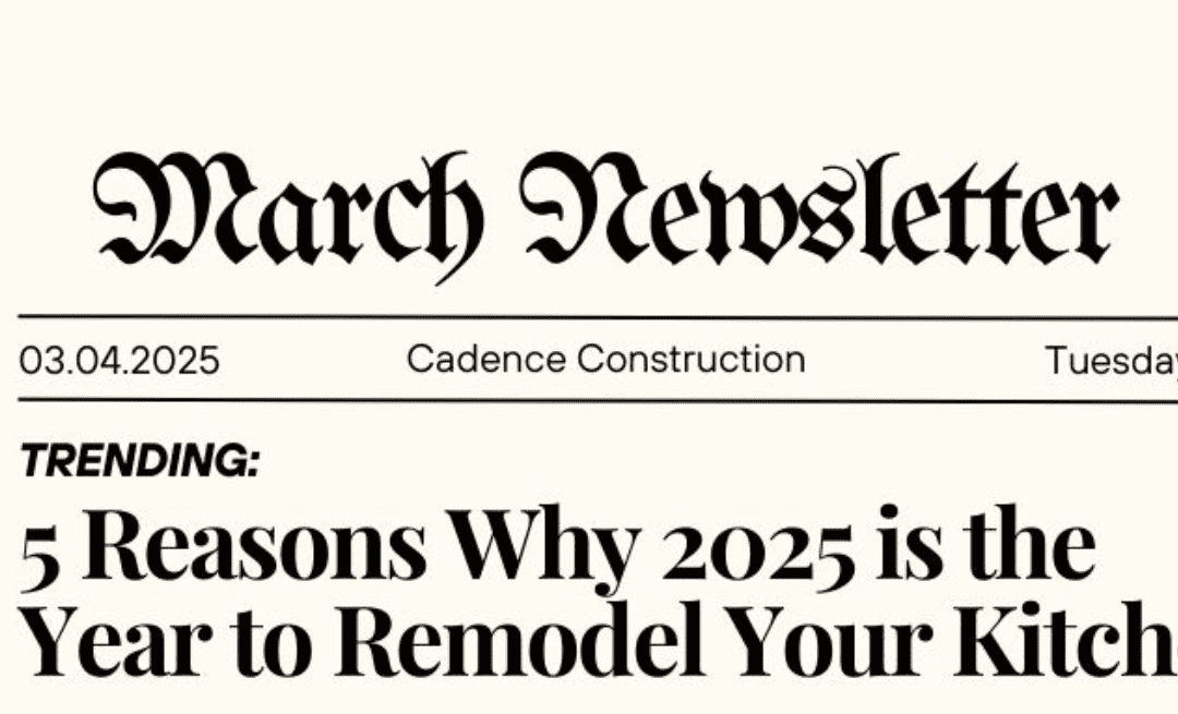 5 Reasons Why 2025 is the Year to Remodel Your Kitchen